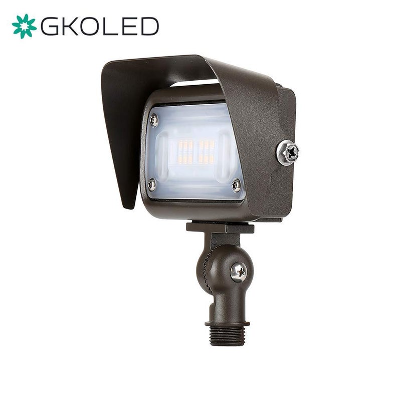 GKOLED Outdoor Angled Floodlight Aluminum Glare Shield for LED Landscape Light - Image 2